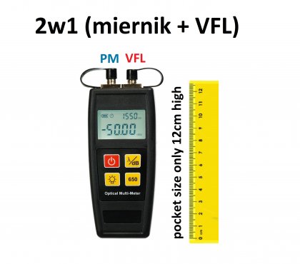 Kompaktowy miernik mocy + VFL - M55c  50mW