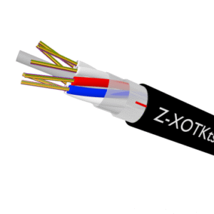 Kabel o zmniejszonej średnicy wzmacniany włóknami szklanymi